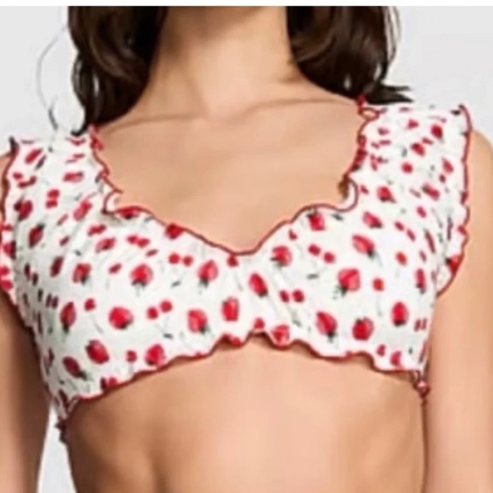 Frankie's Bikinis Hudson Bathing Suit Top Victoria's Secret Size‎ Medium NWT